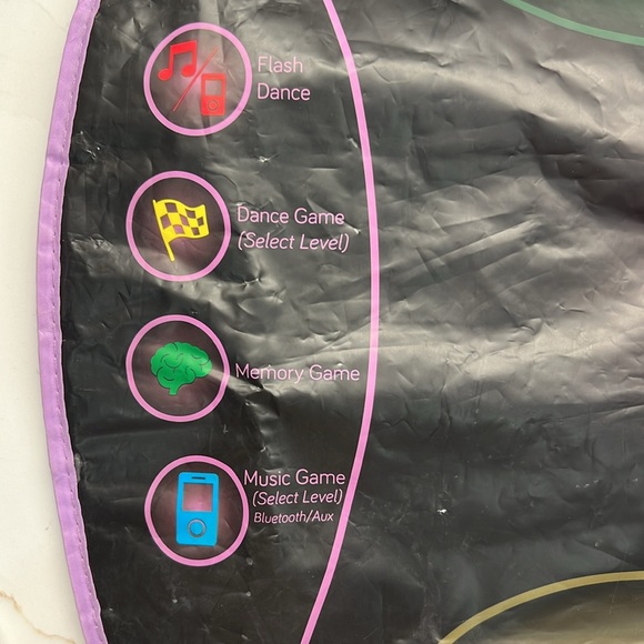 Dance Mat | Light Up Dance Pad with Wireless Bluetooth/AUX or Built in Music - Picture 15 of 17